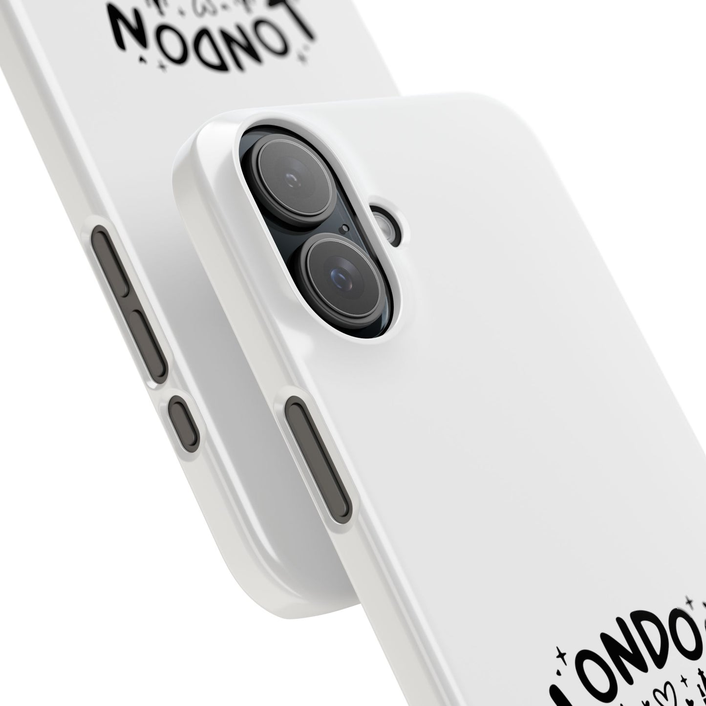 Chic London Phone Case, Slim iPhone Cover, Gifts for Travelers, London Theme Cell Phone Case, Unique Travel Souvenir