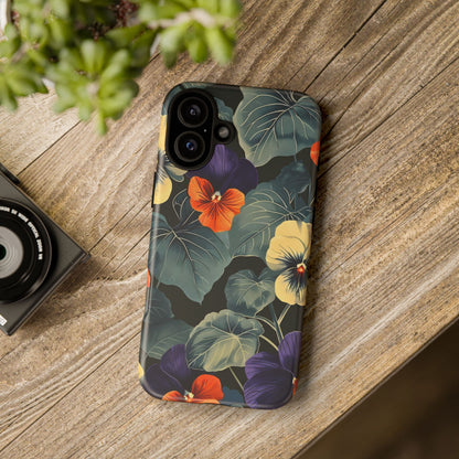 Tough Cases Floral iPhone Case, Tough Phone Cover, Stylish Floral Design, Gift for Her, Summer Vibe, Durable Protective Case