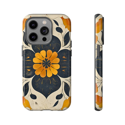 Floral Phone Case - Tough Cases, Botanical iPhone Cover, Vintage Flower Design, Durable Smartphone Protection, Unique Gift Idea