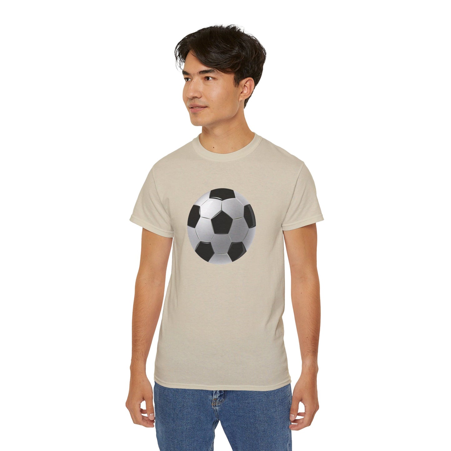 Dynamic Football Design - Sports Passion and Energetic Unisex Ultra Cotton Tee