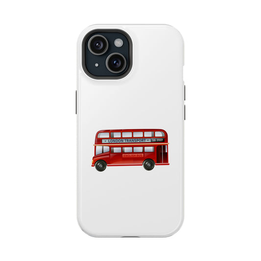 Red Double-Decker Bus Phone Case, London-Themed Tough Covers for Travelers, Unique Gifts for London Lovers, Durable Mobile [...]