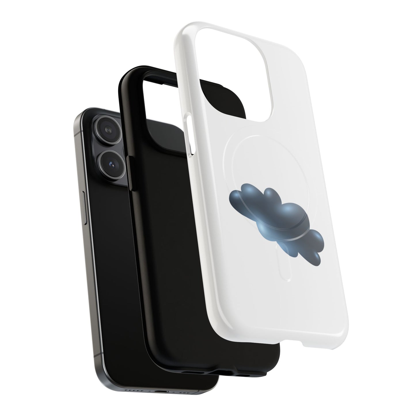 Stylish Magnetic Phone Case, Tough Protective Case, Cloud Design Phone Cover, Unique Gift for Tech Lovers, Trendy Mobile Accessories