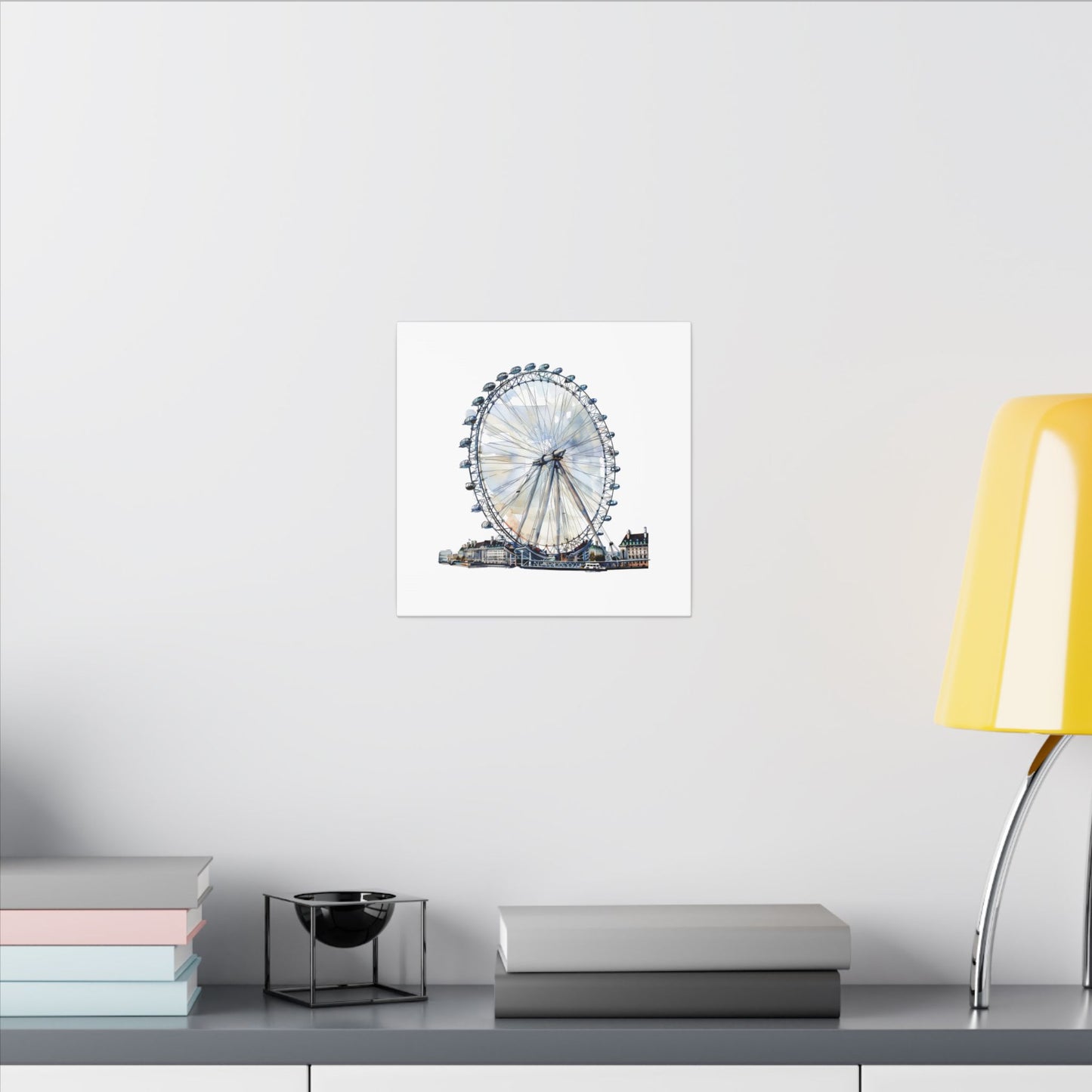 London Eye Canvas Print, Wall Art Decor, Travel Gift, Home Decoration, Unique Art Piece