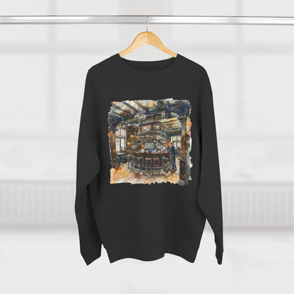 Unisex Crewneck Sweatshirt - London Pub Interior British Tavern