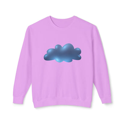 Unisex Lightweight Crewneck Sweatshirt - Serene Cloudscape Dreamy Cloud Design