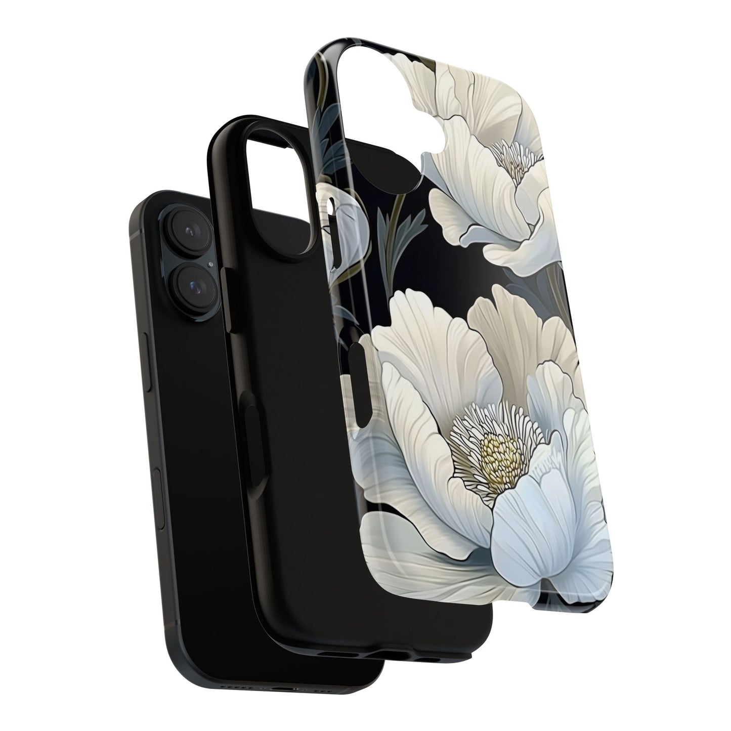 Floral Phone Case, Tough Cases for Women, Stylish Phone Cover, Floral Design Phone Protector, Nature Inspired Tech Accessories