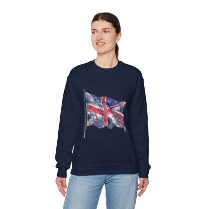 Unisex Heavy Blend™ Crewneck Sweatshirt - Emblem of Unity - The British Flag
