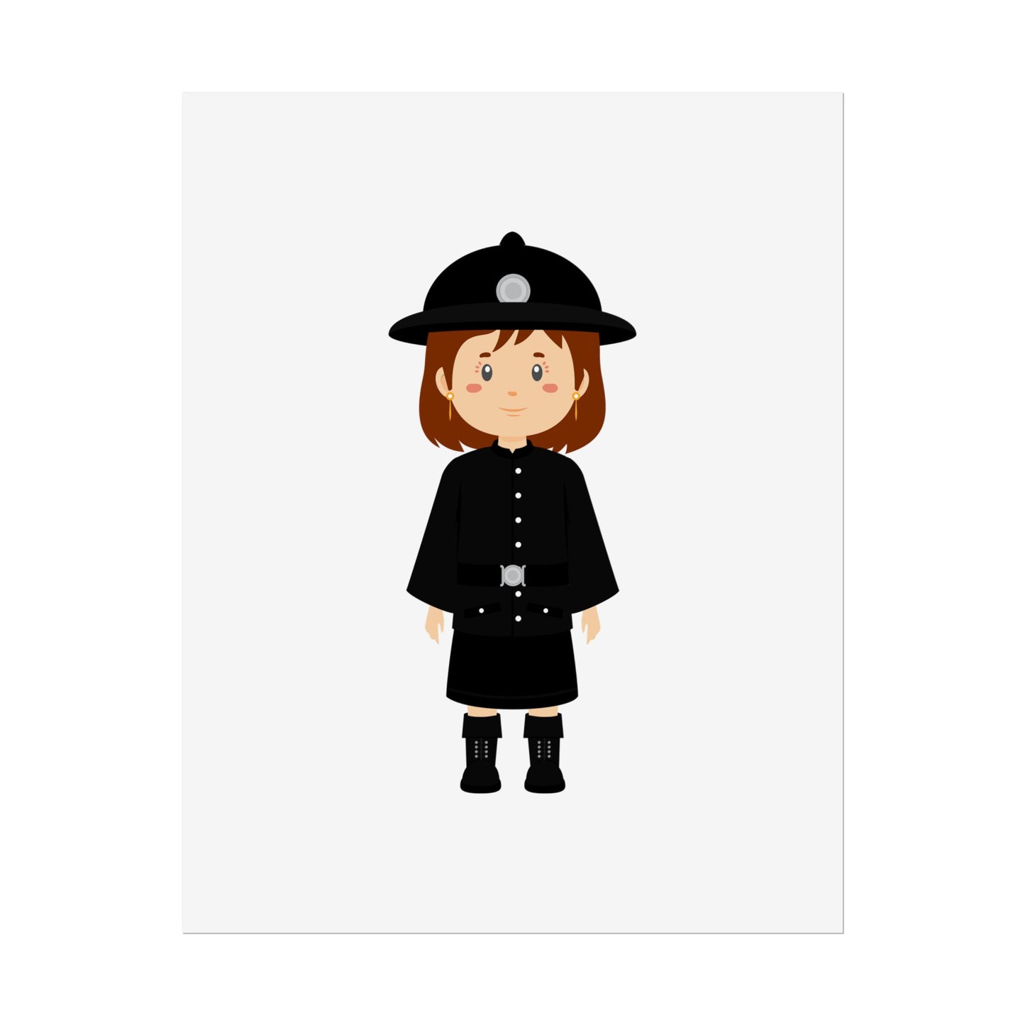 Charming Firefighter Rolled Posters for Kids' Rooms, Playful Wall Art, Fire Safety Decor, Kids' Gifts, Educational Prints