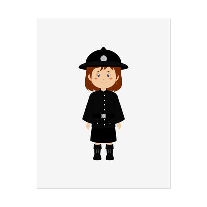 Charming Firefighter Rolled Posters for Kids' Rooms, Playful Wall Art, Fire Safety Decor, Kids' Gifts, Educational Prints