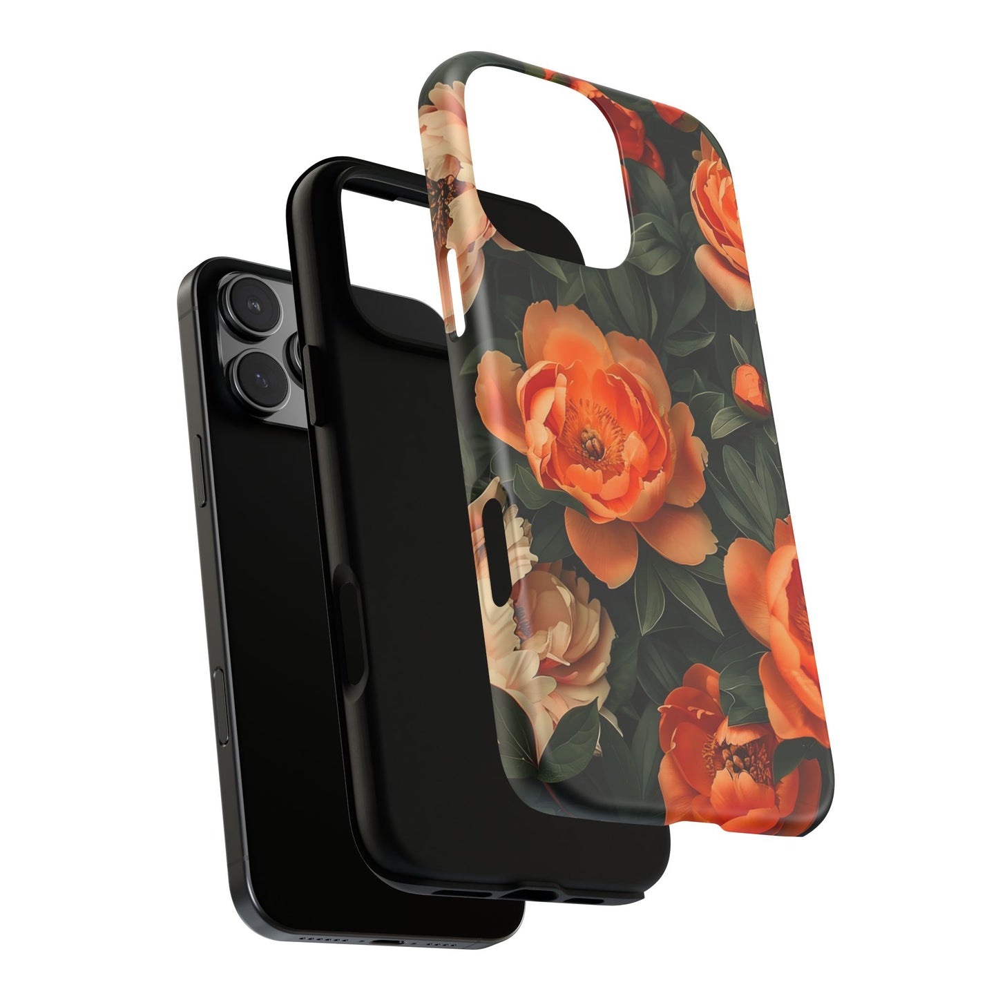 Stylish Floral Phone Case, Tough Cases, Floral Phone Cover, Gift for Her, Spring Accessories, Mother's Day, Phone Protection