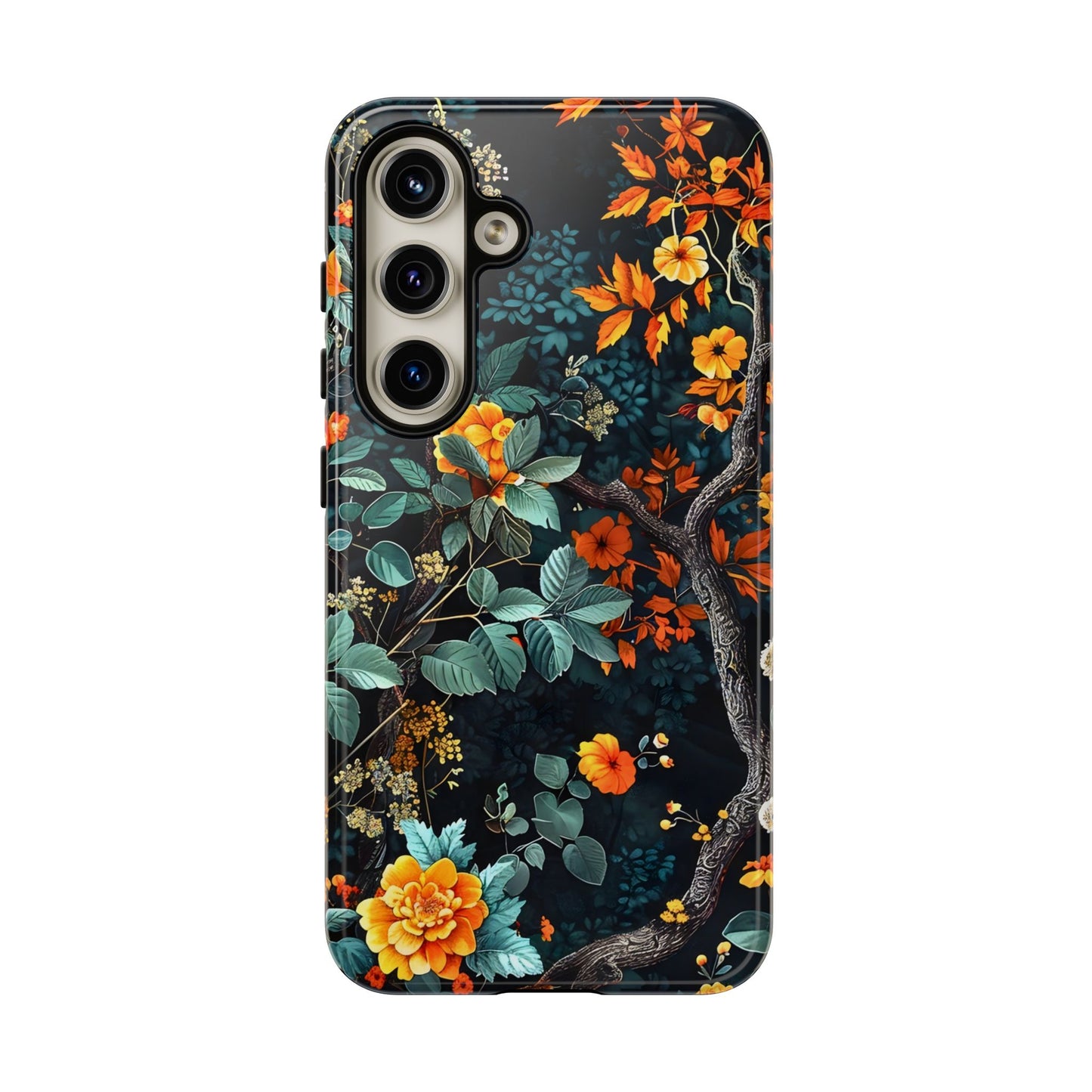 Floral Phone Case | Tough Cases, Protective Cover, Gift for Her, Autumn Vibes, Floral Phone Accessory, Unique Design