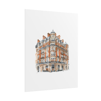 Elegant Architectural Rolled Posters, Art Prints for Home Decor, Gift for Housewarming, Wall Art for Living Room, Unique Art Decor