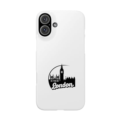 London Skyline Slim Phone Case - Stylish Black and White Design, Modern Accessories for Travelers, Gifts for London Lovers, Phone [...]