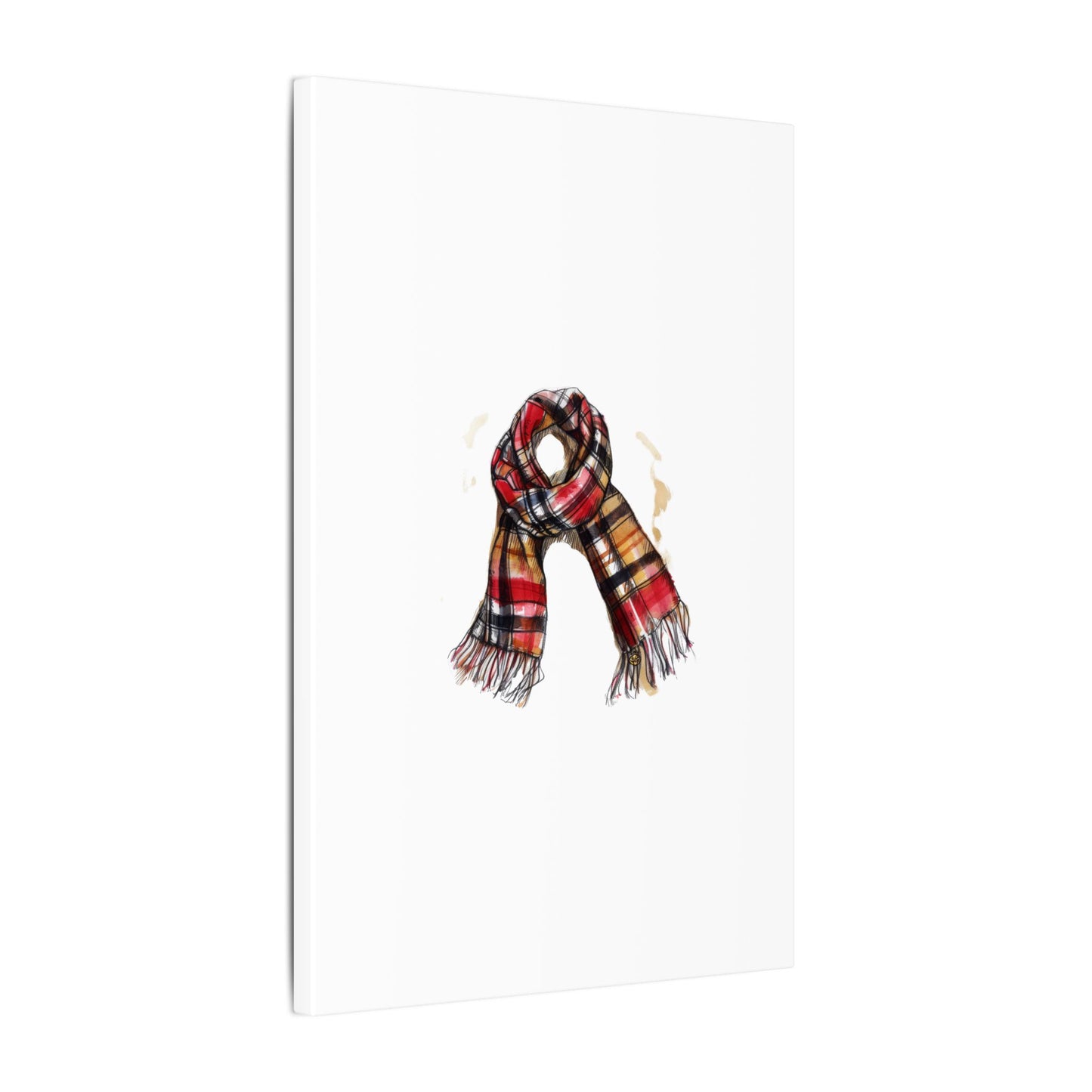 Autumn Scarf Canvas Art Print | Cozy Home Décor, Gift for Fall Lovers, Seasonal Wall Art, Unique Interior Design