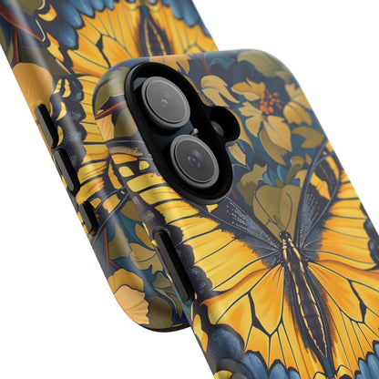 Colorful Butterfly Phone Case, Floral Design, Tough Cases, Protective Cover, Gifts for Nature Lovers, Birthday Present