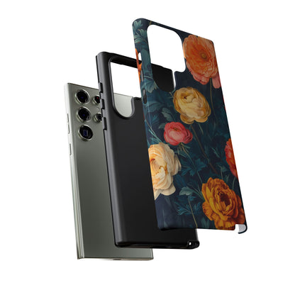 Floral Phone Case - Tough Cases, Stylish Protection, Gift for Flower Lovers, Customizable Cover, Floral Design Mobile Accessory