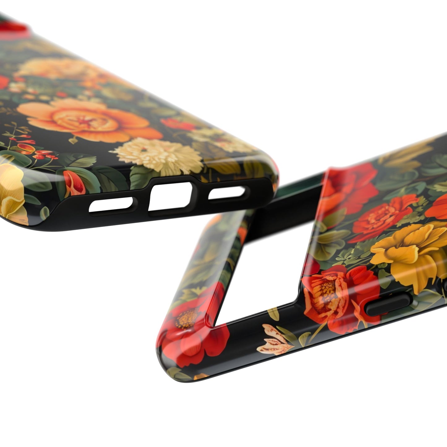 Floral Phone Case, Tough Cases, Decorative Tech Accessories, Gift for Her, Nature Lover Gift, Boho Style Case, Spring Floral Cover
