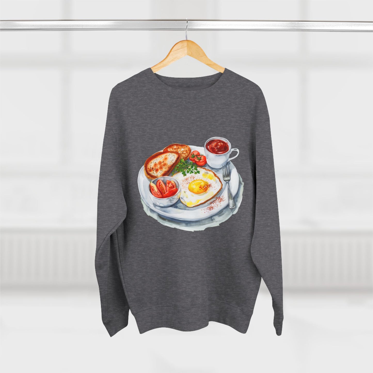 Unisex Crewneck Sweatshirt - British Royal Breakfast Elegant and Opulent Morning Feast