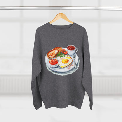 Unisex Crewneck Sweatshirt - British Royal Breakfast Elegant and Opulent Morning Feast