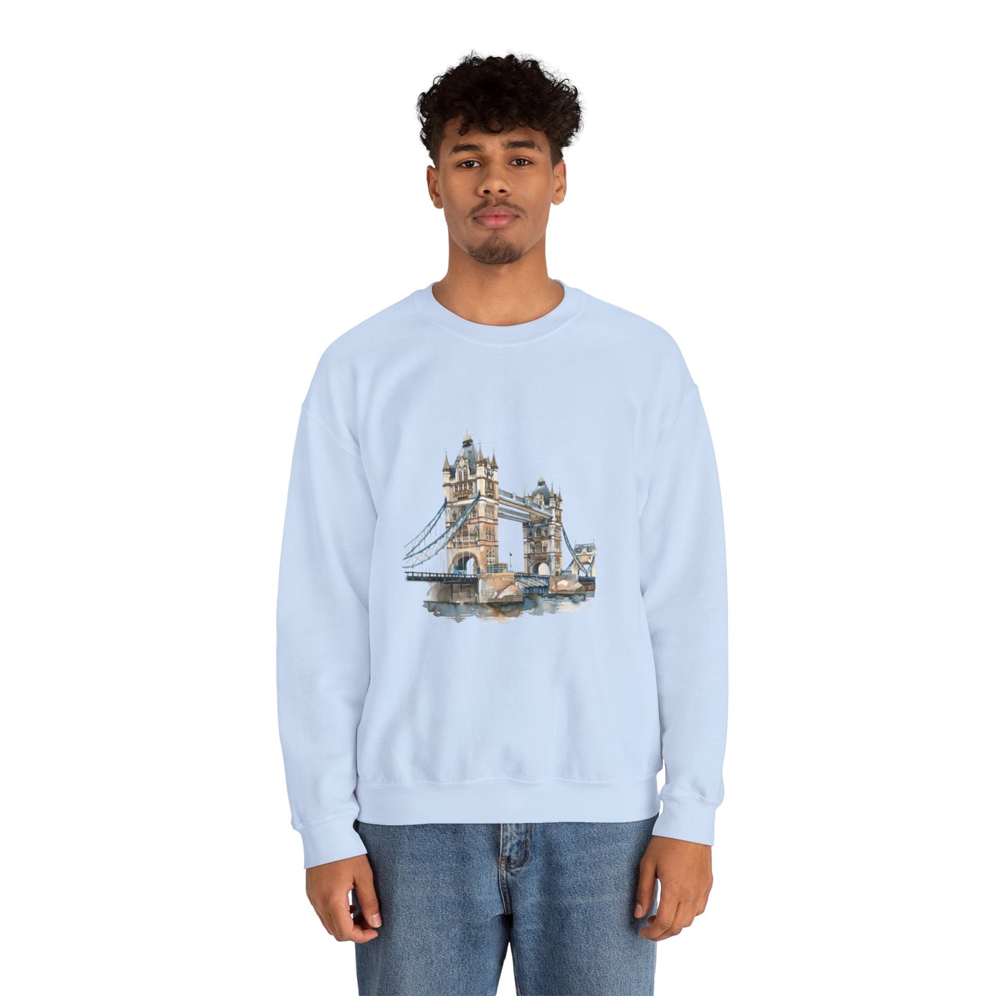 Unisex Heavy Blend™ Crewneck Sweatshirt - London's Famous Bridge