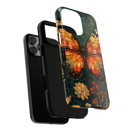 Butterfly Phone Case – Tough Cases for Nature Lovers, Floral Design, Butterfly Art, Unique Gift, Eco-Friendly Protection