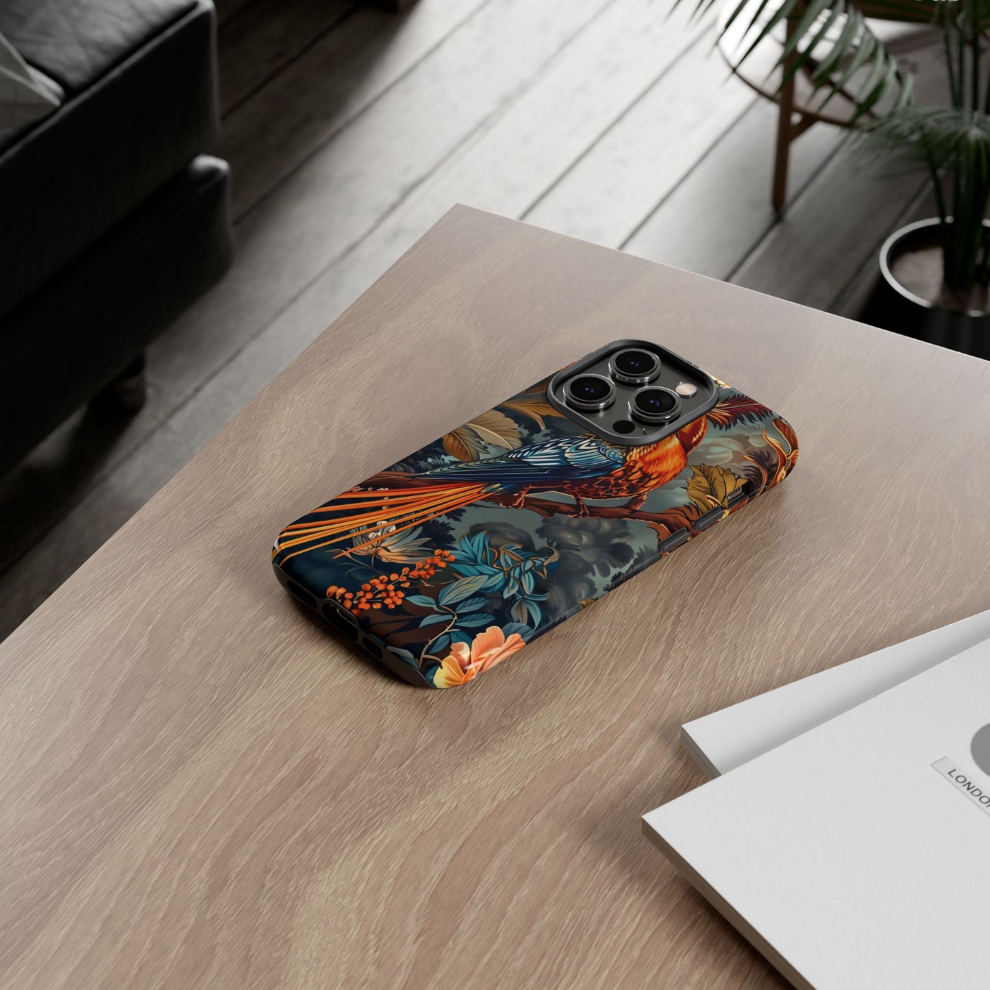Vibrant Phone Case with Exotic Bird Design, Floral Phone Cover, Tough Case for Nature Lovers, Unique Gift Idea, Phone Accessory, [...]