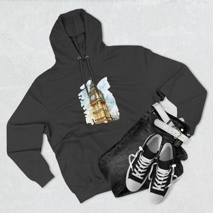 Three-Panel Fleece Hoodie - Big Ben - The Heartbeat of London
