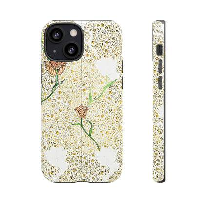 Elegant Floral Phone Case, Tough Cases for iPhone, Stylish Smartphone Cover, Protection with Floral Art, Unique Gift for Her