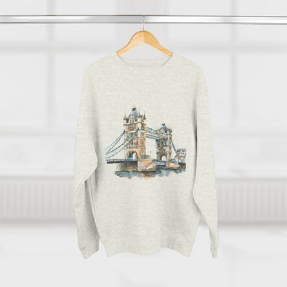 Unisex Crewneck Sweatshirt - London Bridge - Iconic Landmark and Historical Beauty