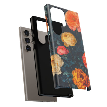 Floral Phone Case - Tough Cases, Stylish Protection, Gift for Flower Lovers, Customizable Cover, Floral Design Mobile Accessory