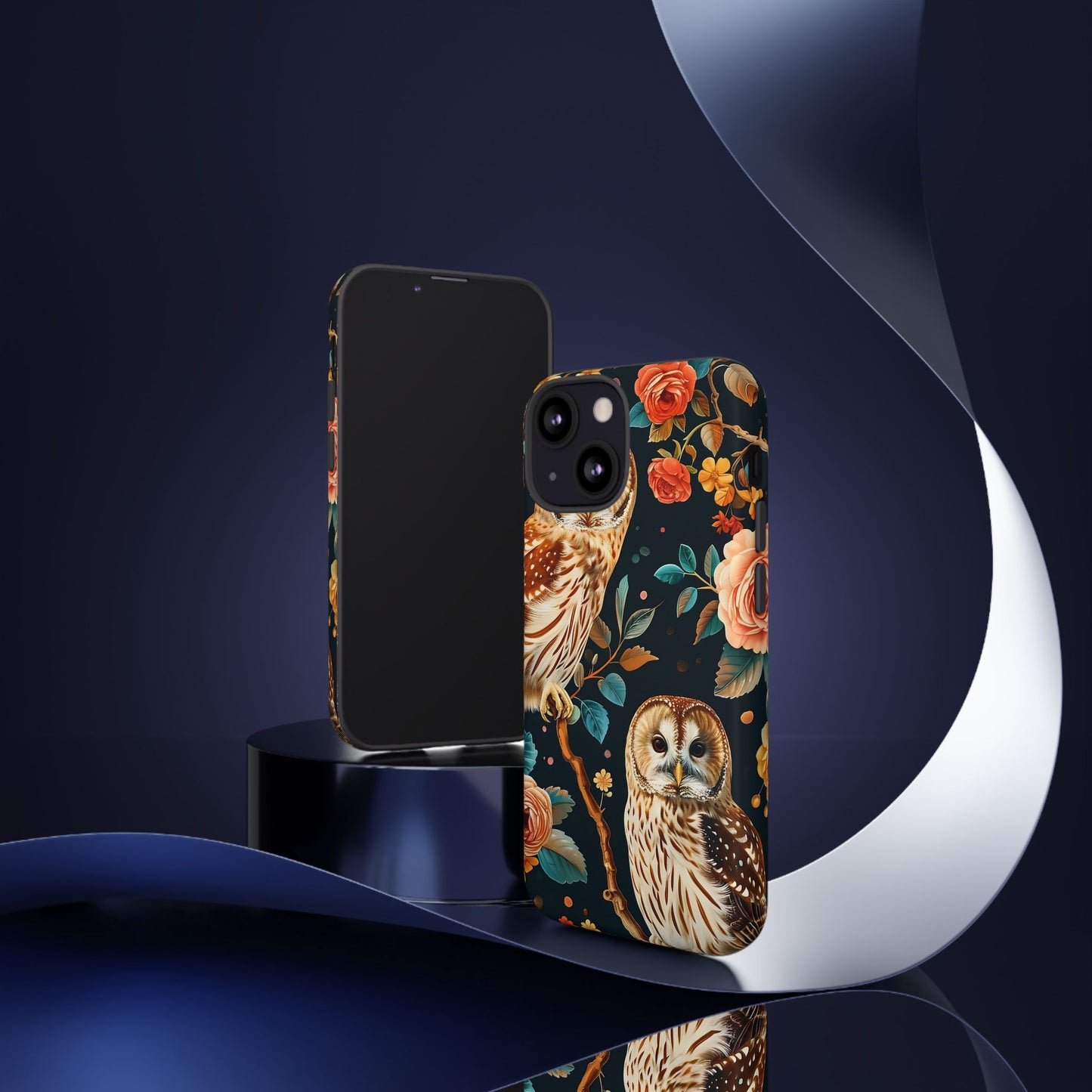 Owl Phone Case with Floral Design, Tough Phone Cover for Nature Lovers, Gift for Bird Enthusiasts, Stylish Protection for Smartphones, [...]
