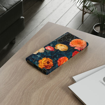 Floral Phone Case - Tough Cases, Stylish Protection, Gift for Flower Lovers, Customizable Cover, Floral Design Mobile Accessory