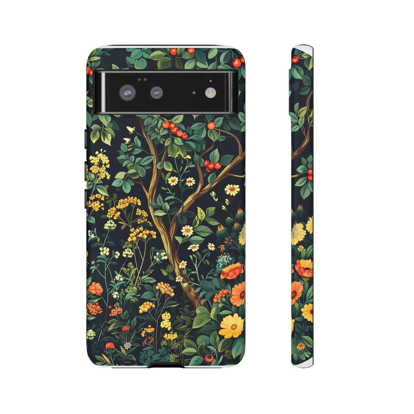 Floral Phone Case - Tough Cases, Colorful Nature Design, Gift for Flower Lovers, Phone Accessory, Unique Cell Phone Cover