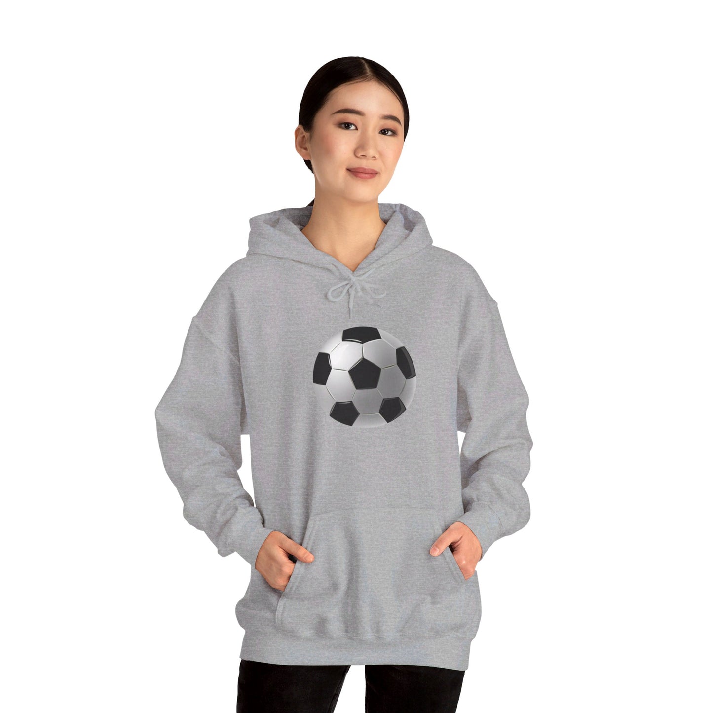 Dynamic Football Design - Sports Passion and Energetic Unisex Heavy Blend™ Hooded Sweatshirt