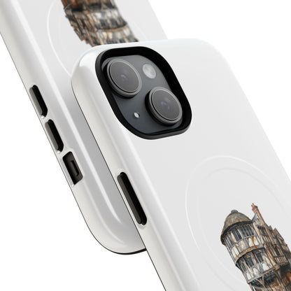 Durable Magnetic Phone Cases with Vintage Architecture Design, Personalized Phone Protection, Unique Gift for Travelers, Stylish Tech [...]