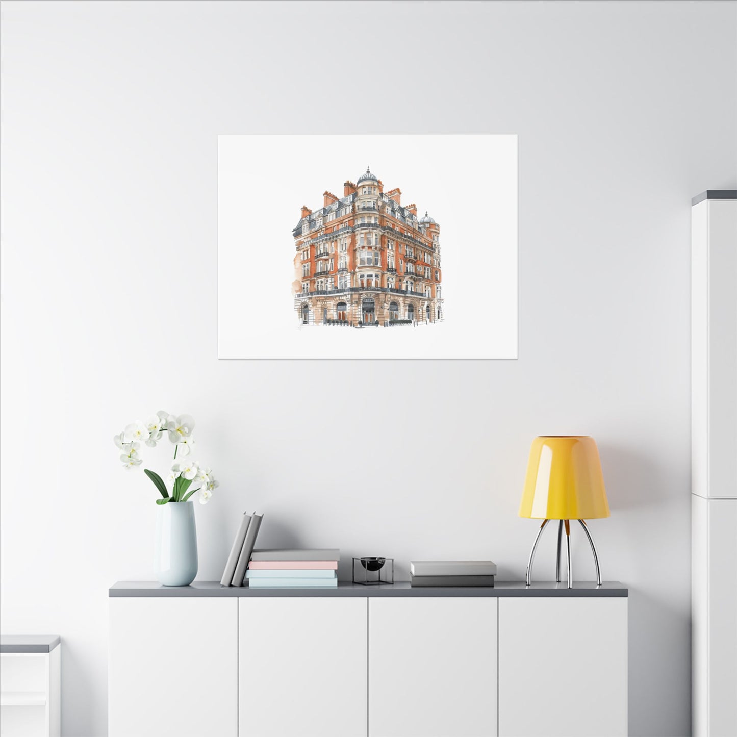 Artistic Matte Canvas Print of Historic Building, Wall Art Decor, Home Interior, Unique Gift, Fine Art, Architecture Lover, Urban Design