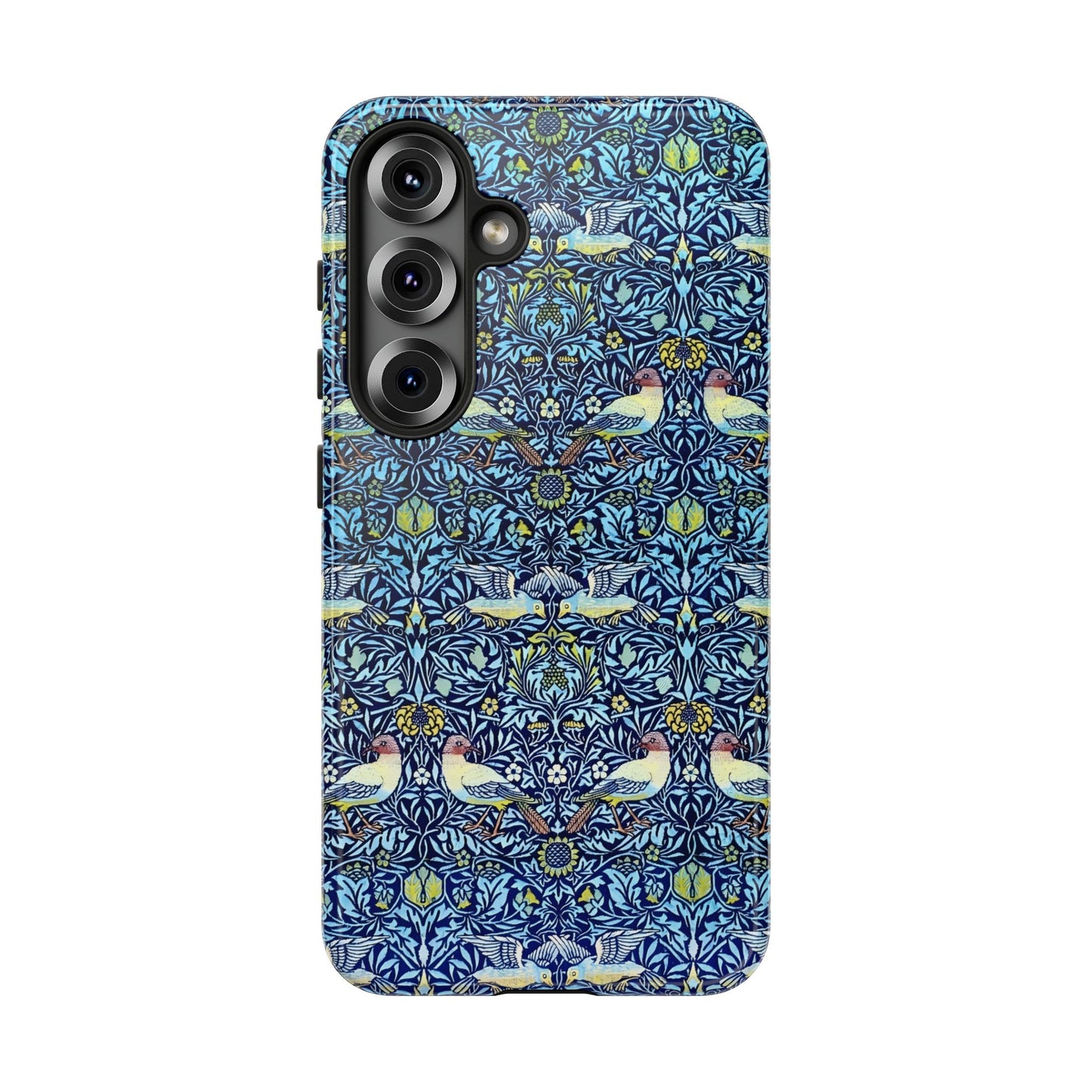 Bird and Floral Pattern Phone Case, Tough Cases, Gift for Nature Lovers, Eco-friendly, Custom Phone Accessories, All-Occasion