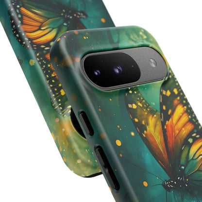 Colorful Butterfly Phone Case, Tough Cases for iPhone and Samsung, Cute Tech Accessories, Nature Lovers Gift, Vibrant Floral Design