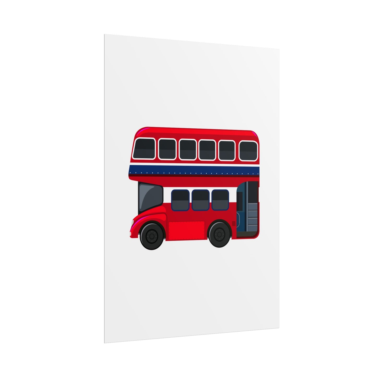 Red Double Decker Bus Rolled Posters