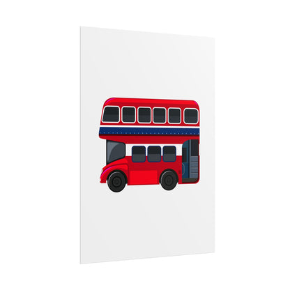 Red Double Decker Bus Rolled Posters