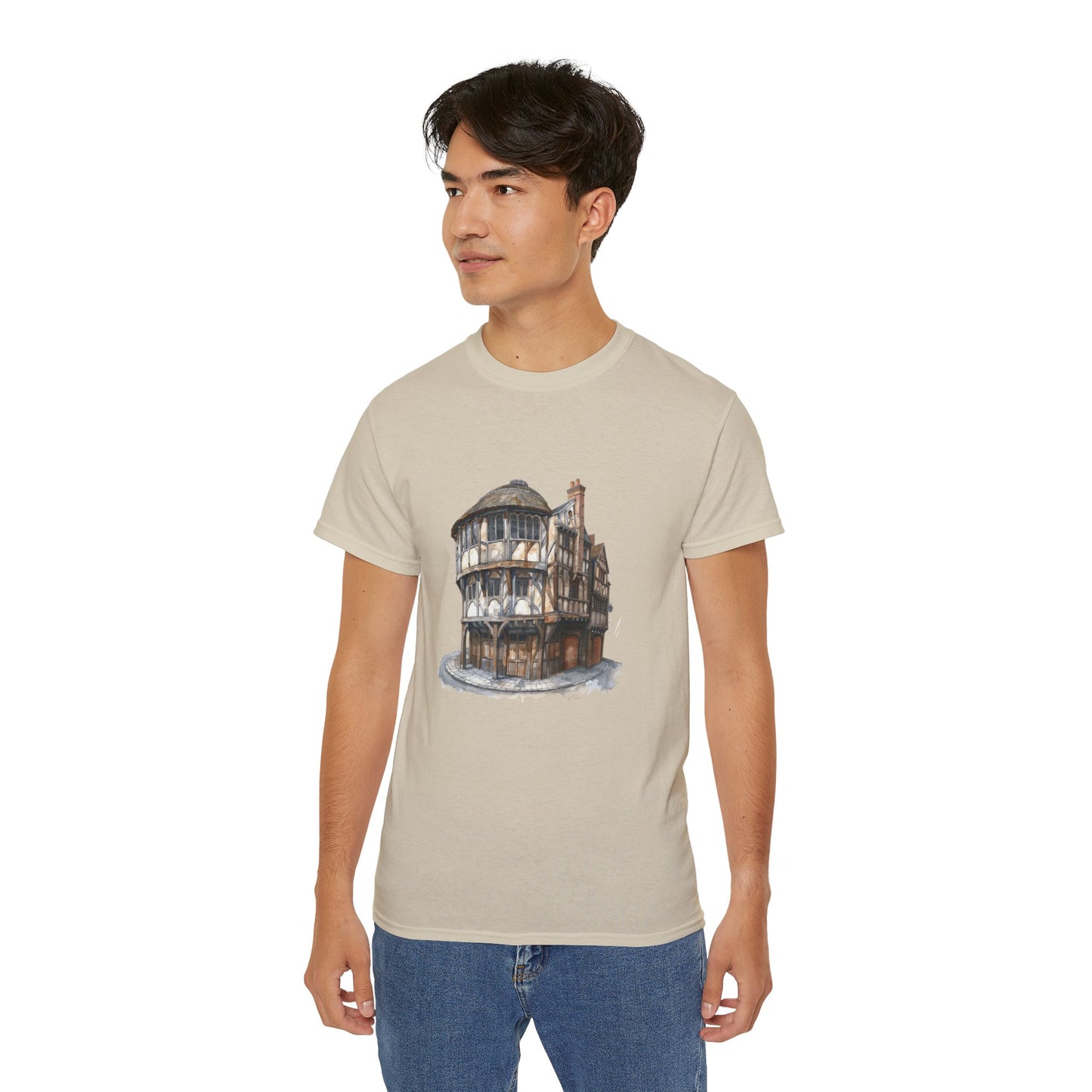 Unisex Ultra Cotton Tee - British Architectural Vintage Building