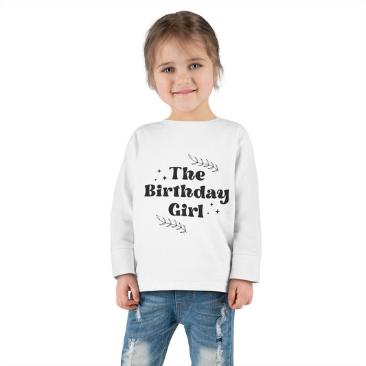 Birthday Girl Toddler Long Sleeve Tee