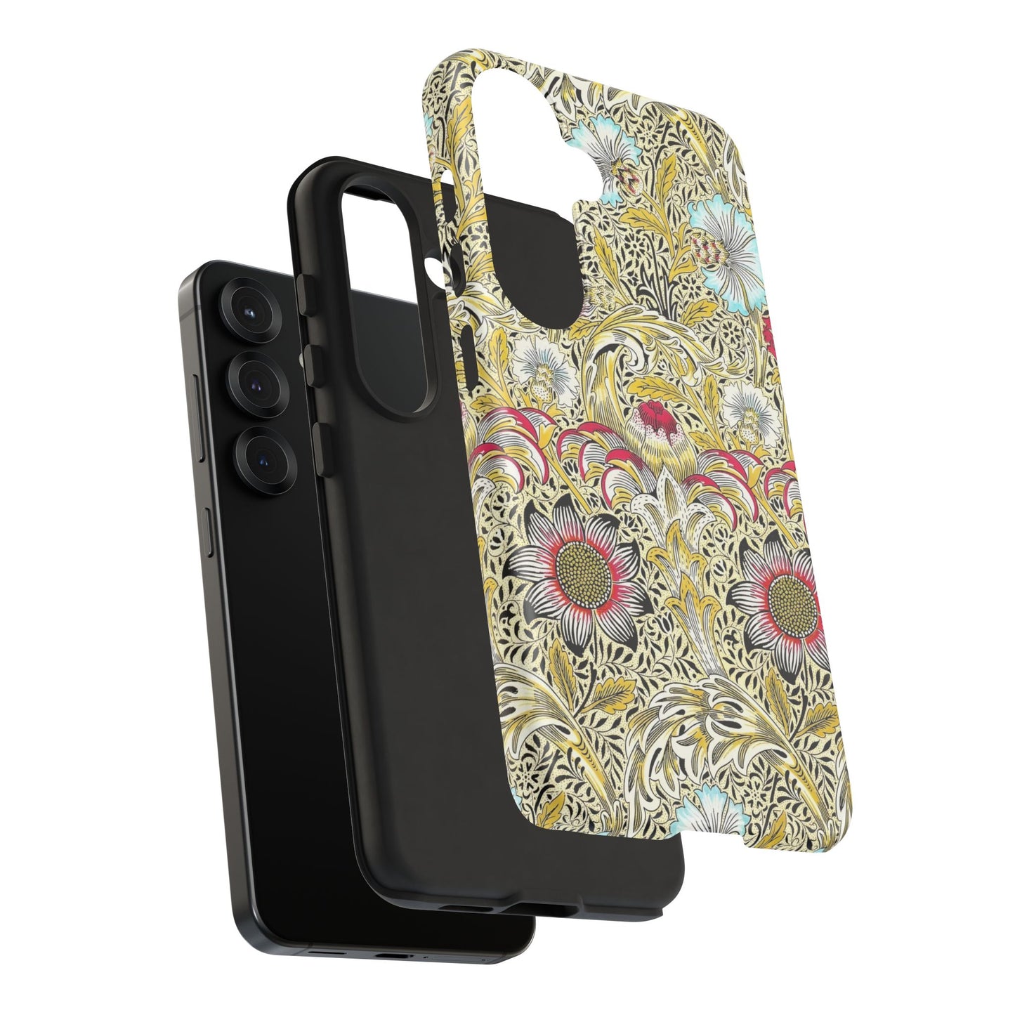 Floral Phone Case - Tough Cases, Floral Design, Stylish, Protective, Unique Gift for Her, Phone Accessories