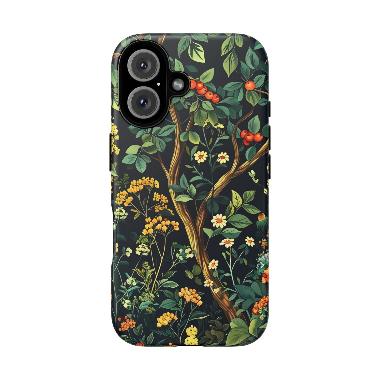 Floral iPhone Case, Nature Inspired Tough Case, Botanical Phone Cover, Eco-Friendly Gift, Unique Floral Design