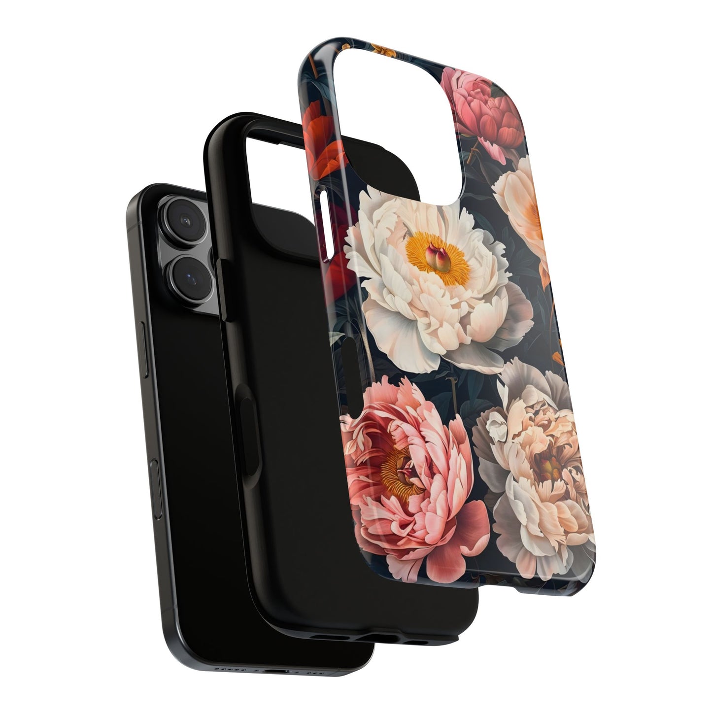 Floral Phone Case, Tough Phone Cover, Flower Design, Unique Gift for Her, Trendy Accessory, Spring Decor
