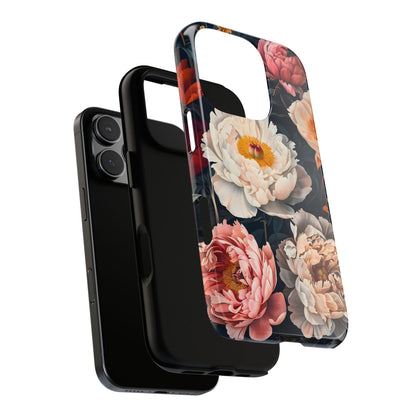Floral Phone Case, Tough Phone Cover, Flower Design, Unique Gift for Her, Trendy Accessory, Spring Decor
