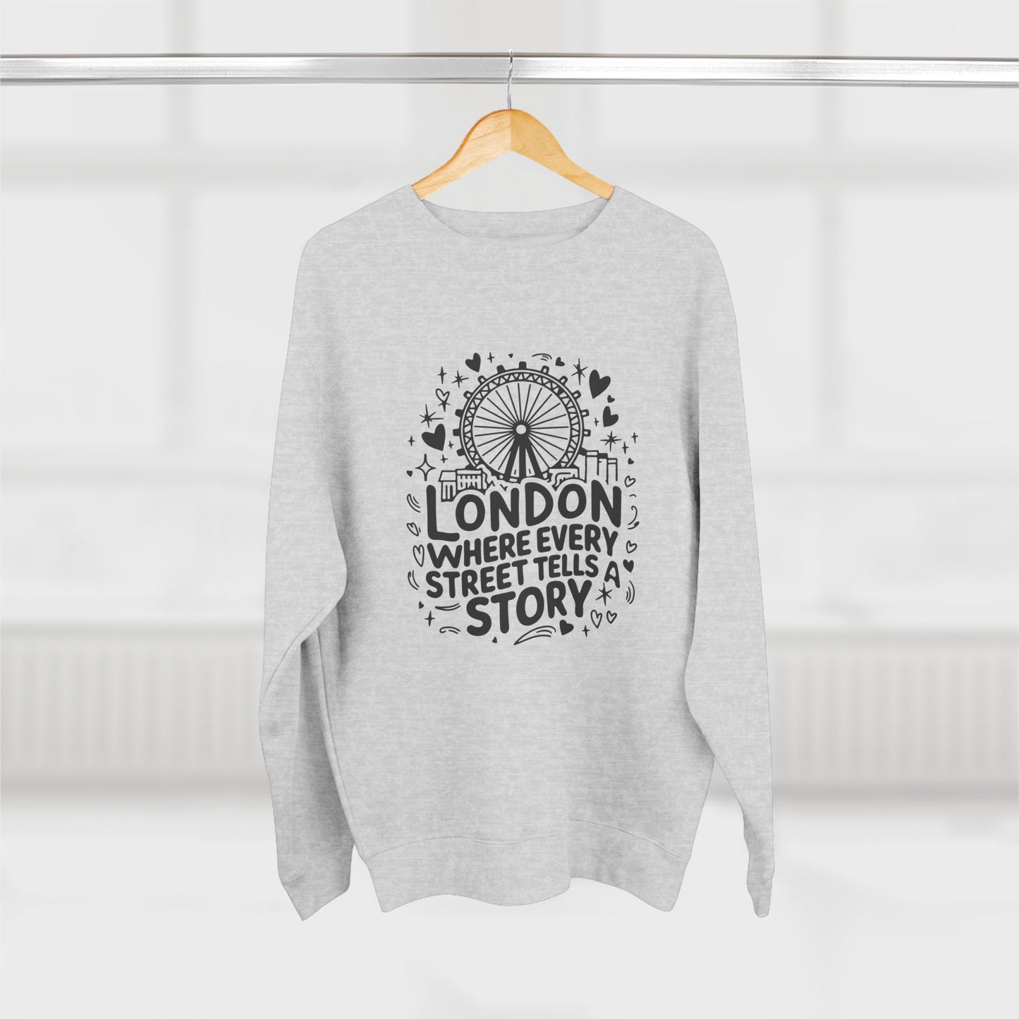 Unisex Crewneck Sweatshirt - London's Story Telling Streets