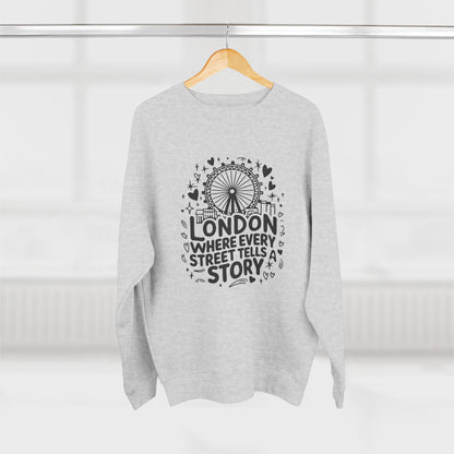 Unisex Crewneck Sweatshirt - London's Story Telling Streets