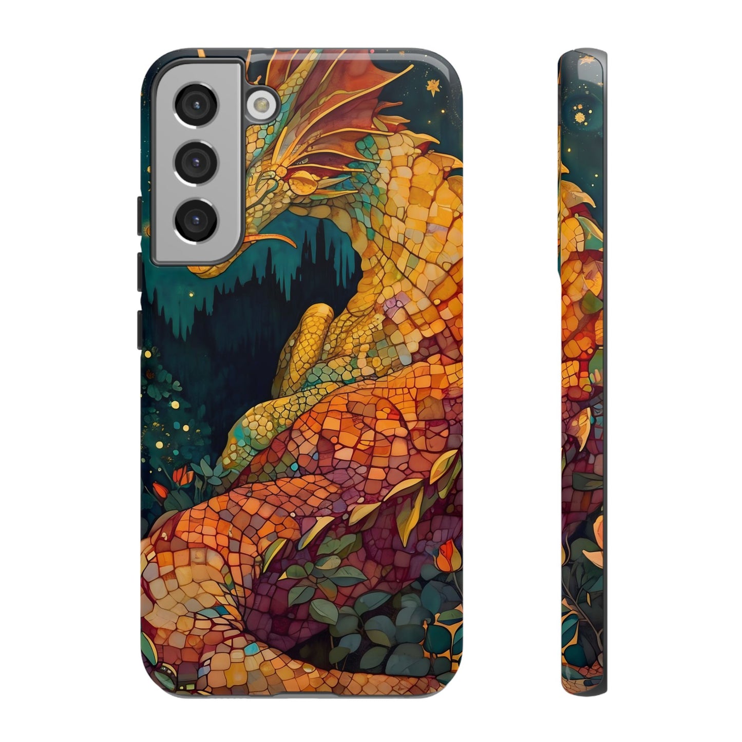Dragon Art Phone Case, Tough Phone Cover, Fantasy Gift, Unique Mobile Accessory, Dragon Lover Gift, Stylish Protection