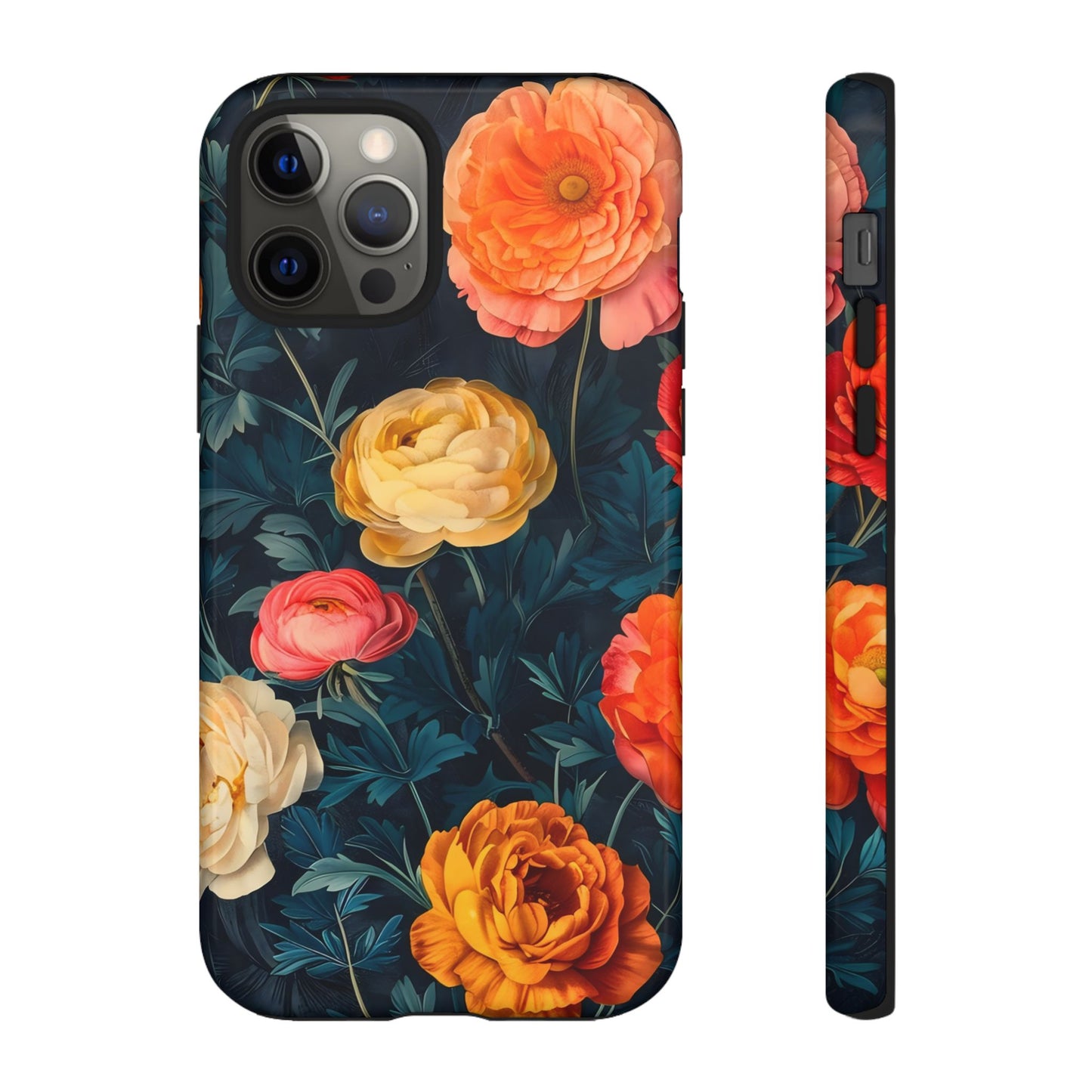 Floral Phone Case - Tough Cases, Stylish Protection, Gift for Flower Lovers, Customizable Cover, Floral Design Mobile Accessory